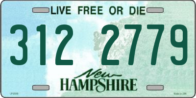 NH license plate 3122779