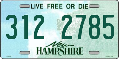 NH license plate 3122785