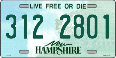 NH license plate 3122801