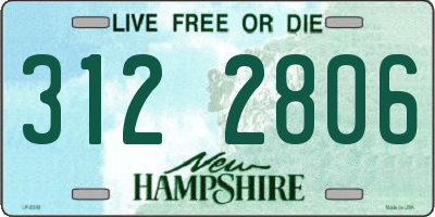 NH license plate 3122806