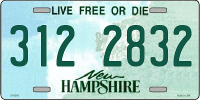 NH license plate 3122832