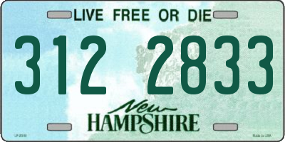 NH license plate 3122833