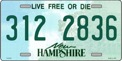 NH license plate 3122836