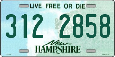 NH license plate 3122858