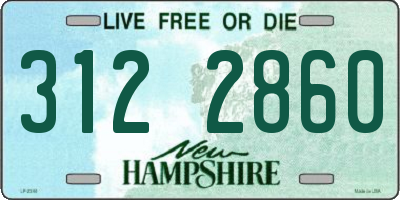 NH license plate 3122860