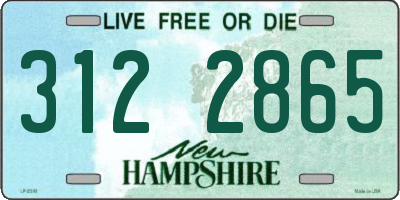 NH license plate 3122865