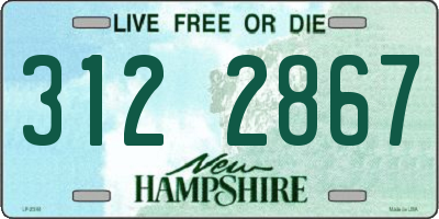 NH license plate 3122867