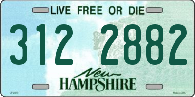 NH license plate 3122882