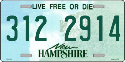 NH license plate 3122914