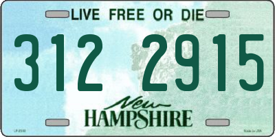 NH license plate 3122915