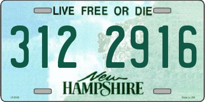 NH license plate 3122916