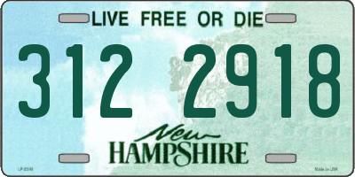 NH license plate 3122918