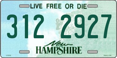 NH license plate 3122927