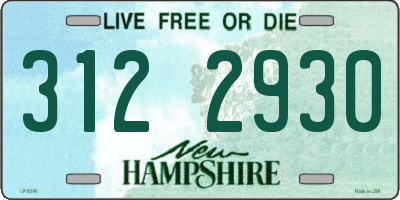 NH license plate 3122930