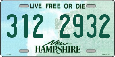 NH license plate 3122932