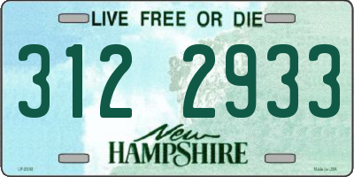 NH license plate 3122933