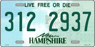 NH license plate 3122937