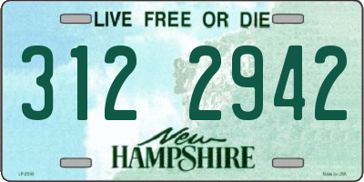 NH license plate 3122942