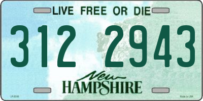 NH license plate 3122943