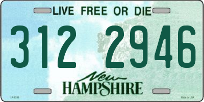NH license plate 3122946