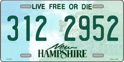 NH license plate 3122952