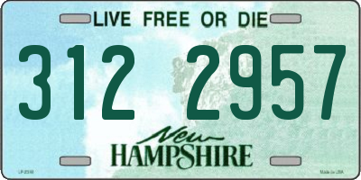 NH license plate 3122957