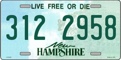 NH license plate 3122958