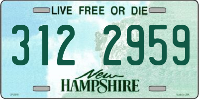 NH license plate 3122959