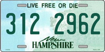 NH license plate 3122962