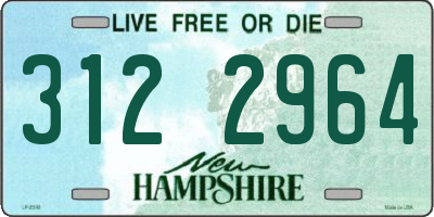 NH license plate 3122964