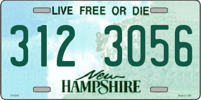 NH license plate 3123056