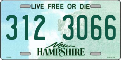 NH license plate 3123066