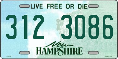 NH license plate 3123086