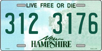 NH license plate 3123176