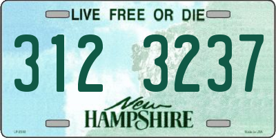 NH license plate 3123237