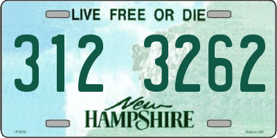 NH license plate 3123262