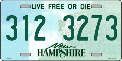 NH license plate 3123273
