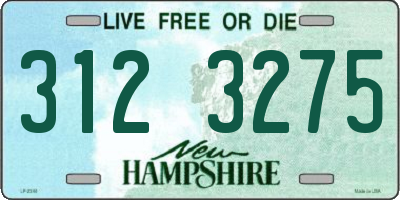 NH license plate 3123275