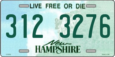NH license plate 3123276