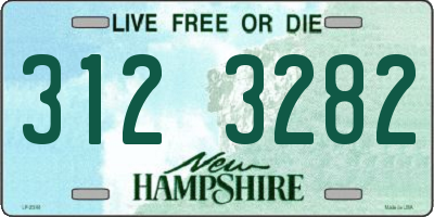 NH license plate 3123282