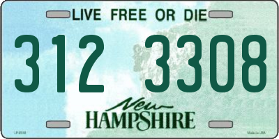 NH license plate 3123308