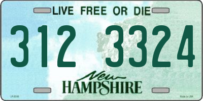 NH license plate 3123324