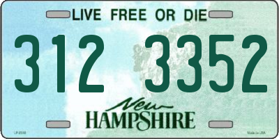 NH license plate 3123352