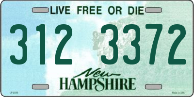 NH license plate 3123372