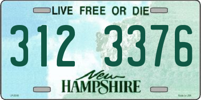 NH license plate 3123376