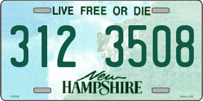 NH license plate 3123508