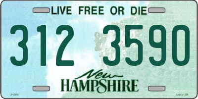 NH license plate 3123590