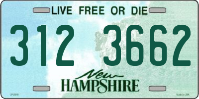 NH license plate 3123662