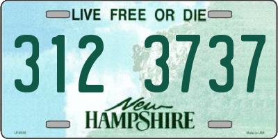NH license plate 3123737
