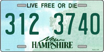 NH license plate 3123740